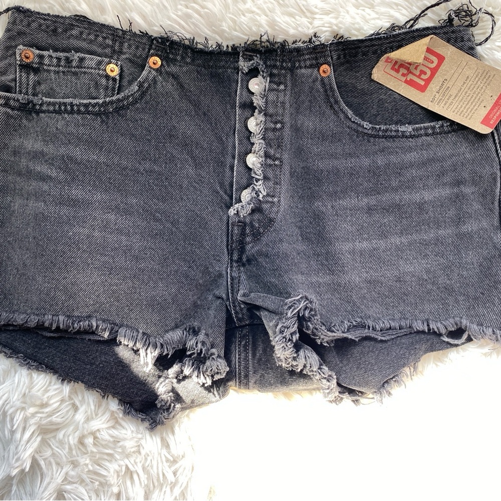 Levi's Black Jean Shorts Size W27